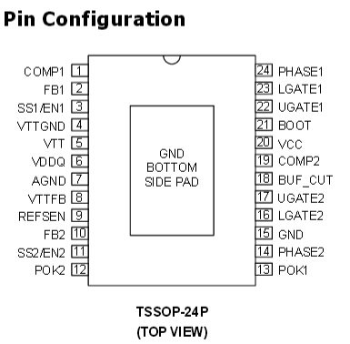 APW7116  3-in-1 Dual PWM Buck and Linear DDR Power Controller,The APW7116 integrates Dual PWM buck controllers and  an internal linear regulator for DDR memory and MCH  power solution.