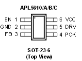 The APL5610,APL5610A,APL5610B,APL5610C ,APL5611 serise could drive an external N-Channel  MOSFET and serise could drive an external N-Channel  MOSFET and provides an adjustable output